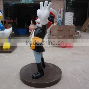FRP Black Cat Police Cartoon Statue thumbnail-3