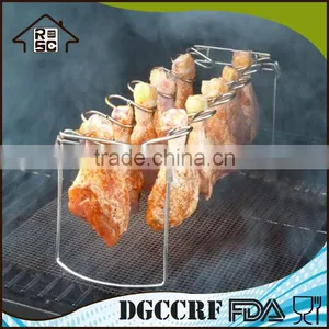 NBRSC Strict Quality Checked Food Easy Clean BBQ Grill Chicken Leg Grill Rack thumbnail-3