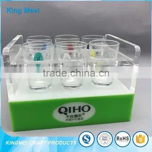Custom Acrylic Desktop Serving Tray Wine Stand Display thumbnail-1