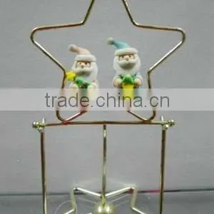 New Items Metal Swinger Acrylic Santa Christmas Table Decorations thumbnail-2