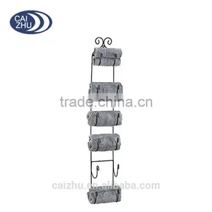 Wall Mount Wine & Towel Rack Holds 6 Bottles or Towels thumbnail-2