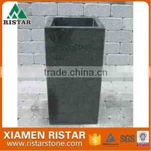 Outdoor Garden Granite Stone Flower Pot thumbnail-1