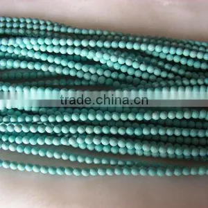 Wholesale Jewelry Fashion Round Shape Turquoise Loose Beads Strand thumbnail-1