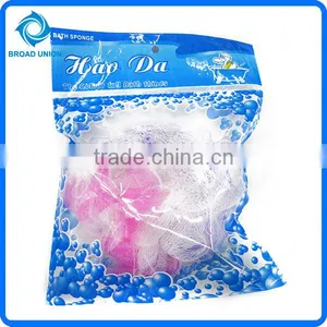 Hot Sale Colorful Round Mesh Pouf Bath Sponge thumbnail-1