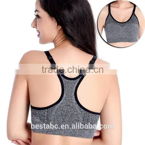 Hot Sexy Woman Spandex Fitness Sports Bra thumbnail-2
