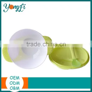 High Quality Baby Suction Cup Bowl With Spoon/ Infant Feeding Bowl With Ears thumbnail-2