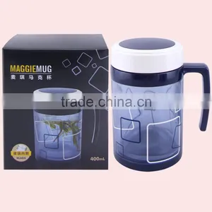 400ML Glass Keep Warm Mug Water Bottle thumbnail-3