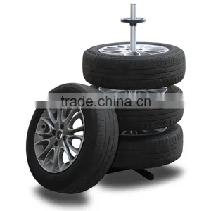 Aluminum 4 Car Wheel Display Holder Tire Stand thumbnail-3