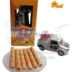 Yummy Egg Roll Cream Biscuit With Car Toy thumbnail-1