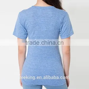 High Quality Women v Neck Slim Fit t Shirt for Sports thumbnail-2