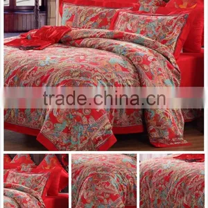 Jacquard Satin Cotton Bedding Set Bedding Sets for Wedding thumbnail-3