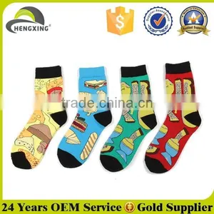 Hot Sale Printed Foods Socks Custom thumbnail-1