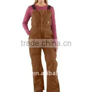 Women Work Uniforms / Sandstone Duck Bid & Braces Overall thumbnail-1