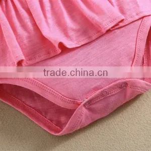 Plain Latest Summer Design 100% Cotton Top Quality Fashion Romper Dress thumbnail-4