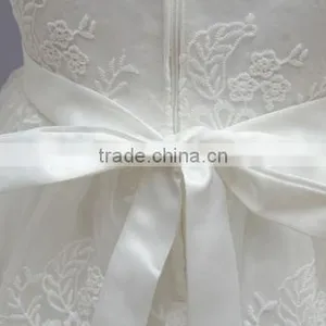 New Arrival Baby Clothes Wholesale Hot Sale Tulle Cheap 2017 Children's Boutique Short Sleeve White Summer Elegant Dress thumbnail-5