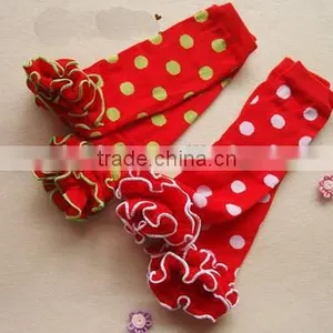 Wholesale Baby Kids Christmas Leg Warmer Chevron Knitted Leggings thumbnail-1