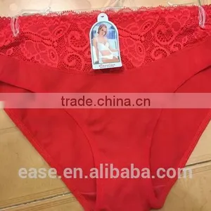 Solid Red Seamless Ladies Underwear Briefs Women Soft One Piece Panty Lingerie thumbnail-1