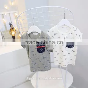 Cheap Wholesale Children T Shirt 2017 New Short Sleeve Kids T Shirt For 2-7 Years Casual Kids Crewneck T Shirt thumbnail-4