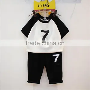 Hot Sale Kids Wear,knit T-shirt+pants Girls Boutique Summer Outfits Children Summer Clothes Set thumbnail-4