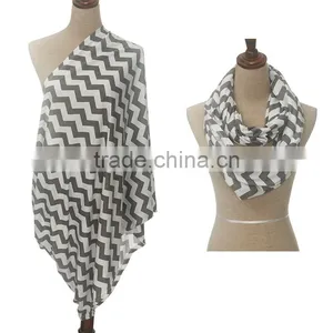 Jersey Chevron Enternity Nursing Cover Scarf thumbnail-2