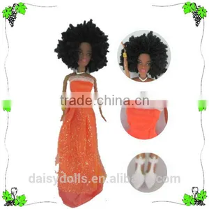 China Manufature 11.5 Inch Doll Black Baby Doll thumbnail-2