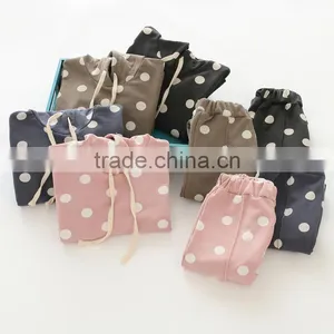 New Style Polka Dots Cotton Wholesale Girls Clothing Sets thumbnail-1