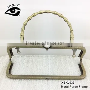 China High Quality Metal Clutch Purse Frame With Handle Big Pearl Clasp thumbnail-3