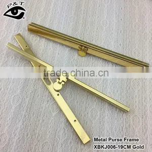 19CM Gold Color Wallet Coin Clasp Metal Purse Frame for Handbags Accessories thumbnail-1