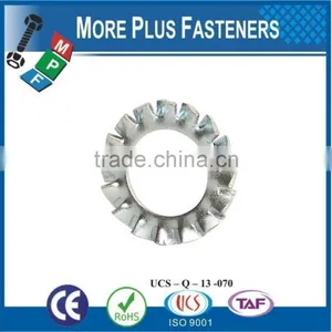 Made in Taiwan Passivated Zinc Plated External Tooth Lock Serrated Washer Stainless Steel Carbon Steel thumbnail-6