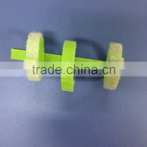 Green Precut Small Hook & Loop Adjustable Cable Ties for All Purpose thumbnail-3