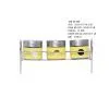 Glass Spice Bottles With Sliver Wire Racks thumbnail-1