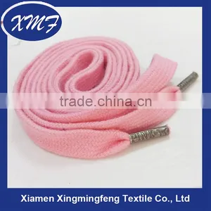 Flat Cotton Cord Shoelace With Private Design Metal Tips thumbnail-1