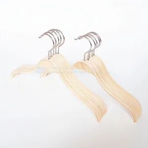 Flat Body Laminated Coat Hanger With Anti-slip Bar for Men Clothes thumbnail-2