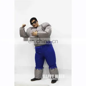 EN71 Good Quality Inflatable Costume Muscle Man Costume Cosplay Costume Can Blower thumbnail-3
