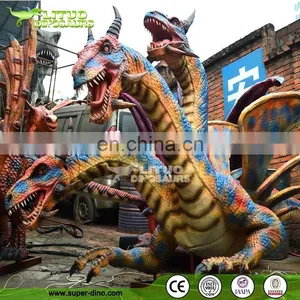 Park Playground Life Size Animatronic Dragon Model for Sale thumbnail-3