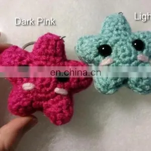 Crochet Star Keychain,amigurumi Star,kawaii Star, Lucky Star thumbnail-3
