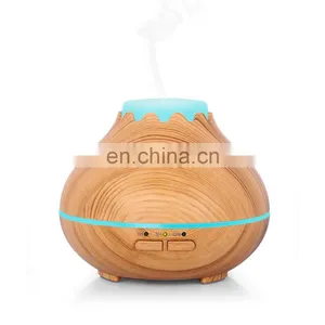 150ml 14 Color Lights Wood Grain Cool Mist Humidifier ,Aroma Essential Oil Diffuser thumbnail-1