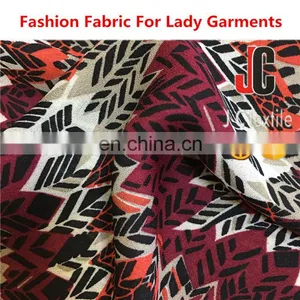 100% Polyester African Printed Fabric Wool Dobby Fabric for Women's Frocks thumbnail-3