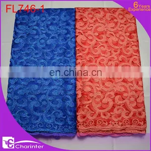 Free Shipping African Lace Fabric Tulle Lace Bridal Lace Fabric Wholesale thumbnail-2