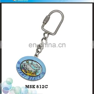 Loverly Ocean Wold Epoxy Fish Printing Metal Keychain Keyrings thumbnail-1
