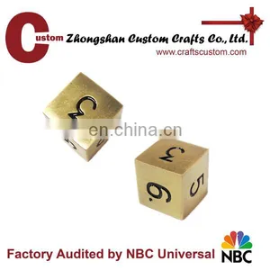 Custom 12mm 4sides Metal Printed Manufacturers 3 Dice thumbnail-1