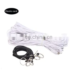 China Wholesale 2mm Round Black Elastic Cord With Metal End/bard for Document Folder thumbnail-1