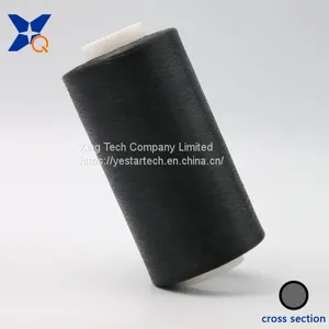 Carbon Fiber Conductive Nylon Filament 20D/3F Intermingling With 75D Black FDY Polyester Filament for ESD Workwear-XTAA184 thumbnail-2
