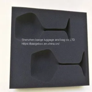 Die Cut Foam Packaging Inserts / Black Packaging Foam For Wine Glasses thumbnail-1