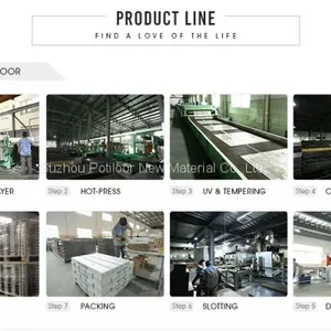 SPC Floor Plastic Flooring Sheet Tiles Slotted Click Lock 5.0mm Thickness 0.5mm Wear Layer thumbnail-2
