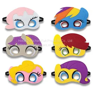 Cheap Custom Colorful Halloween Superhero Felt Masks thumbnail-1