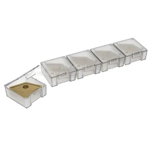 Plastic Packaging Box for Carbide Inserts With Quick Press Closure of Lid Insert Box IB thumbnail-2
