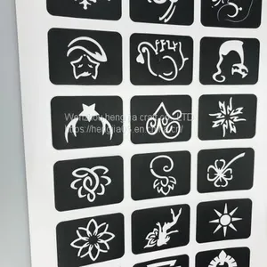 Waterproof Temporary Tattoo Sticker Black Disposable Hand Arm Girl Boy Body Sticker Tattoo Stencil For Tattoo Ink thumbnail-3