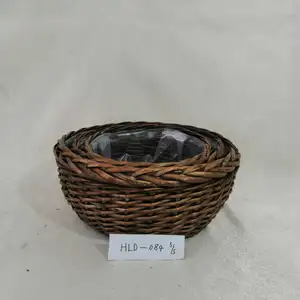 Hanging Plant Pots Cheap Storage Willow Basket Factory Hot Sale thumbnail-1
