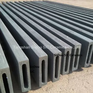 ReSiC Flat Beams, Recrystallized SiC Ceramic Supports, RSiC Props, RSiC Loading Beams Kiln Furnitures thumbnail-1